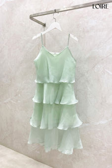 Váy Voan Tơ 2 Dây Bồng Bềnh Loirechic VNS12
