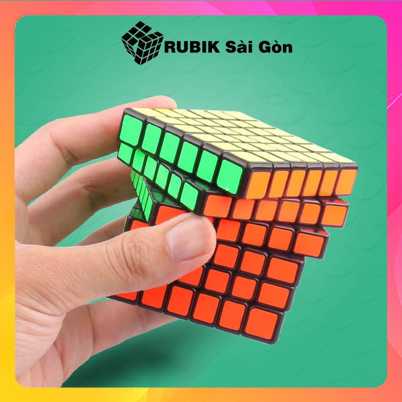 Rubik 6x6 Moyu Meilong, Rubic Stickerless Đẹp Mắt, Xoay Mượt, Ru Bíc Viền Đen 6x6 Lập Phương, Ru Bik Giá Rẻ