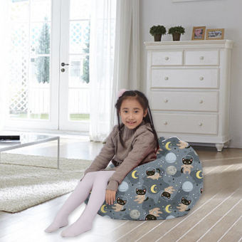 Blesiya Bọc Ghế Lười In Hình Động Vật Bao Ghế Sô Pha Mềm Cho Trẻ Em Thanh Thiếu Niên