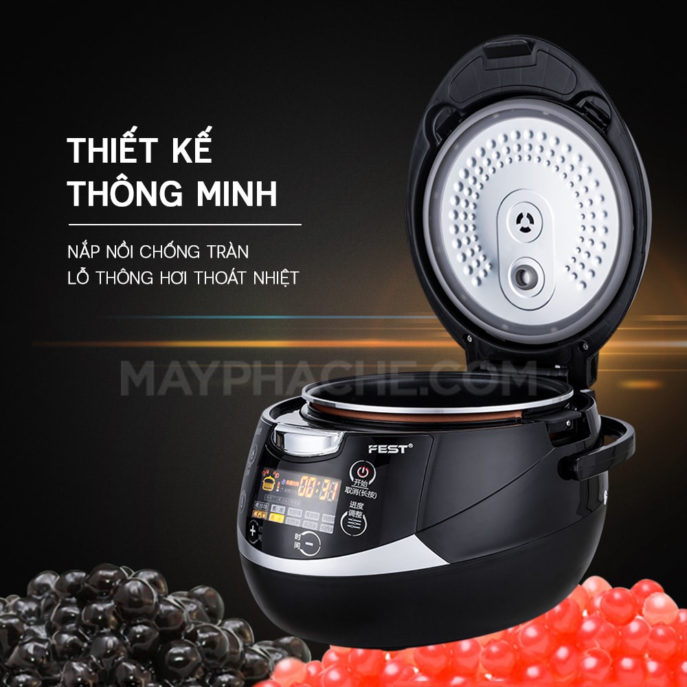 Nồi nấu trân châu tự động Fest cao cấp