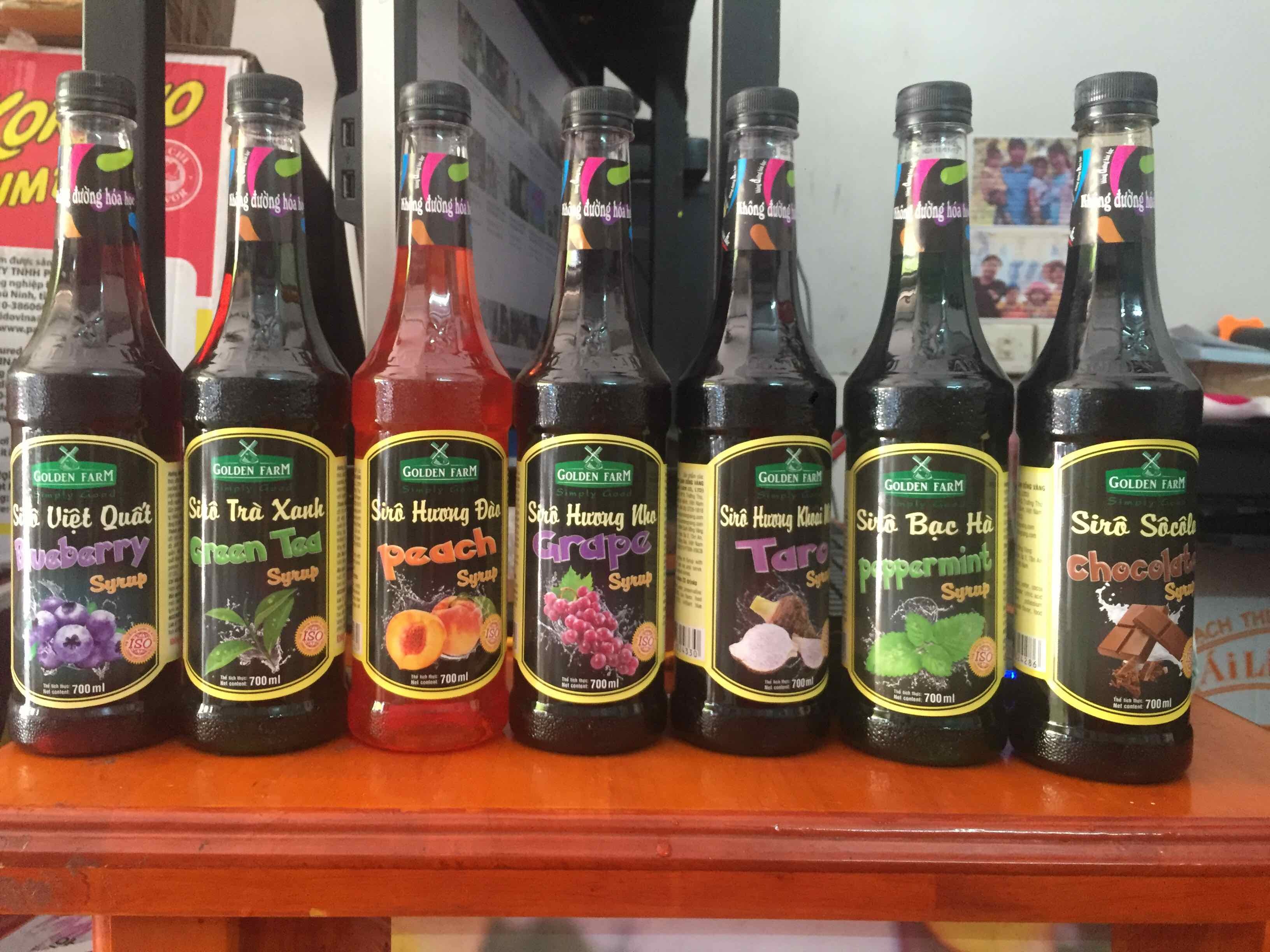 Siro GOLDEN FARM Mama Rosa Đủ Hương Vị Chai 700ml - Siro Giải Khát Giá Siêu Rẻ