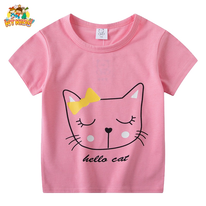 Áo Thun Cho Bé Gái NT KIDS Chất Liệu COTTON Họa Tiết Đáng Yêu - 4