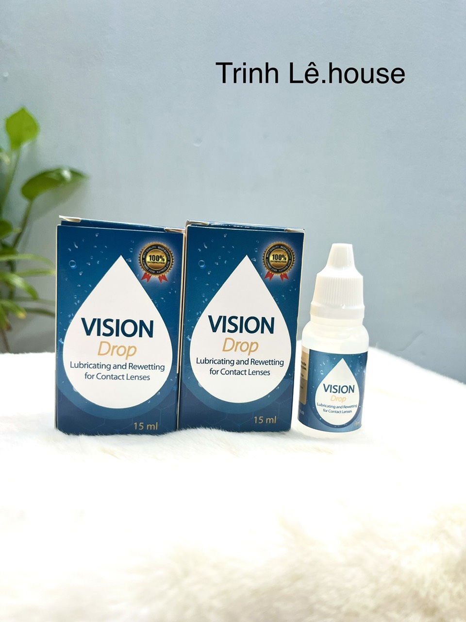 Nước nhỏ mắt kính áp tròng Vision 15ml Hàn Quốc- dung dịch nhỏ mắt khi mang lens.