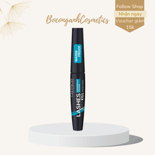 Chuốt mi Mascara Catrice Lashes To Kill Waterproof Volume làm cong dài mi tự nhiên quyến rũ chính hãng 10ml.