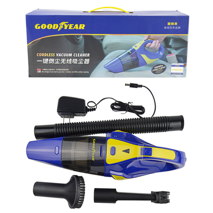 Máy hút bụi cầm tay không dây Goodyear GY-2897 có thể hút khô và ướt - Bảo hành chính hãng 12 tháng