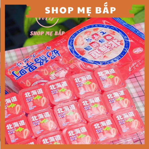 Thạch Phô Mai Vị Dâu BX Nhật Bản 480gram có 15 hộp - Dùng cho bé từ 12 tháng [Date 02/2022]