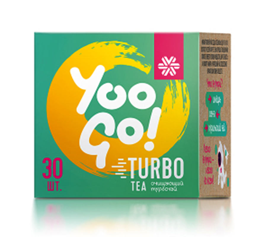 Trà thảo mộc thải độc giảm cân yoo go turbo tea hàng nga chính hãng, 30 túi/hộp