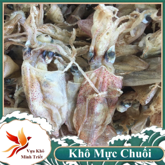 Khô Mực Chuối- Mực Súp- Mực Sữa- Mực Bọt- Ít Mặn Tươi Ngon- Vựa Khô Minh Triết