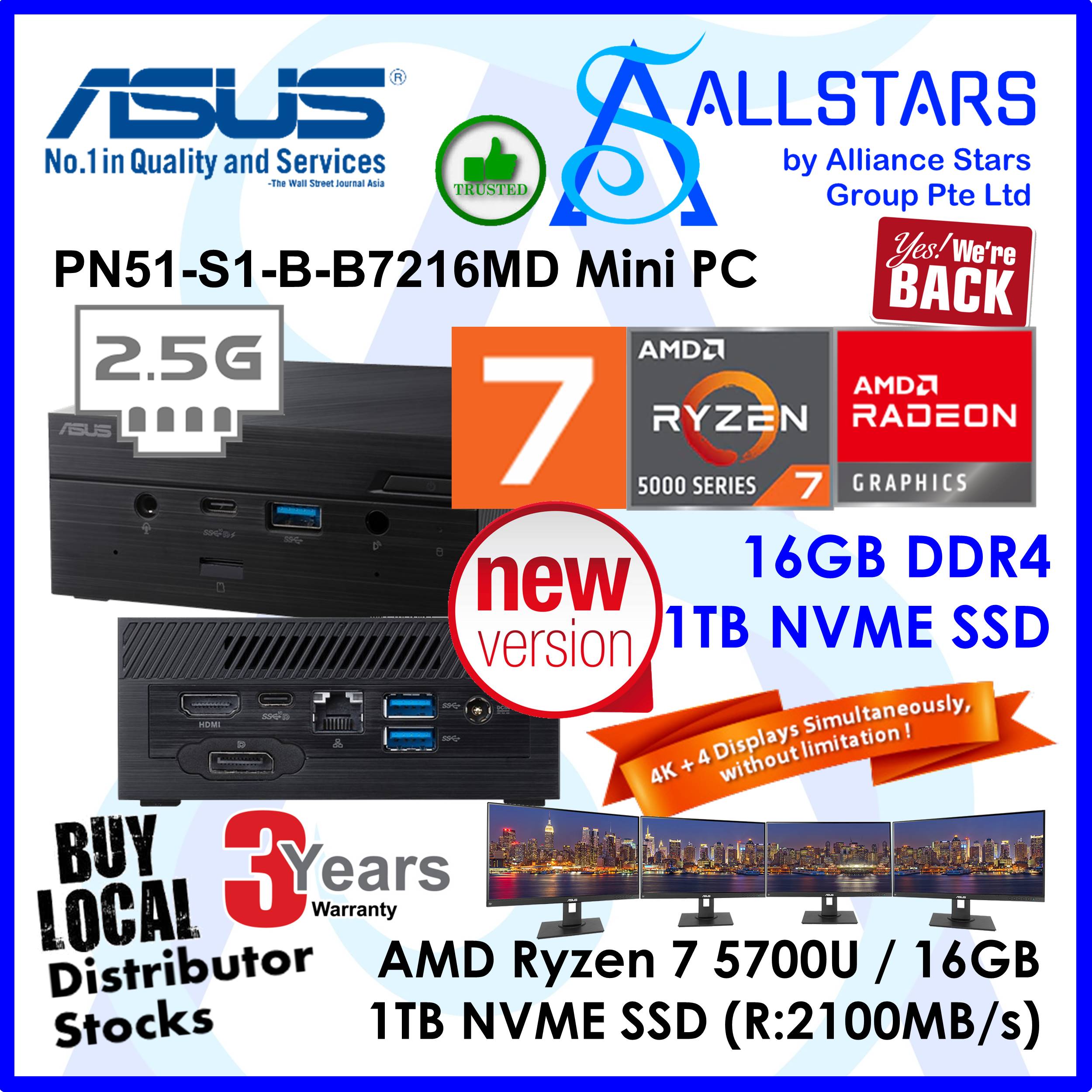 ALLSTARS : We are Back/ Mini PC Promo) ASUS PN51 Ryzen7 5700U