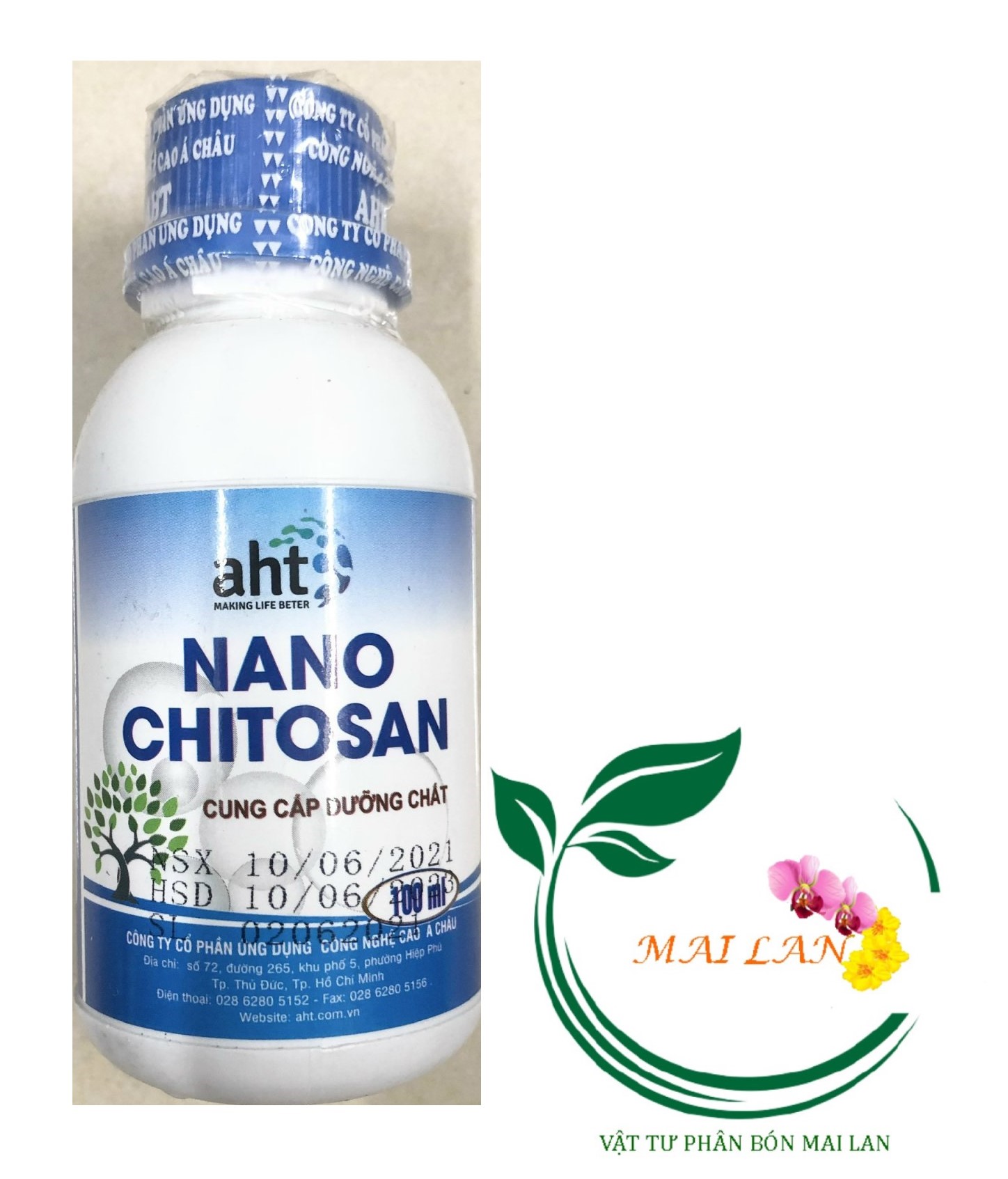 PHÂN BÓN LÁ NANO CHITOSAN AHT - #355A# 100ml