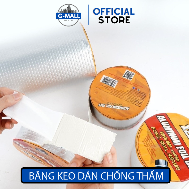 Băng keo dán chống thấm chống dột x2000 dán chống thấm siêu dính. Keo dán Nhật Bản chịu nhiệt dán mọi bề mặt