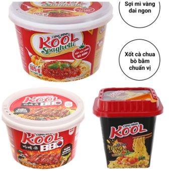 Mì trộn Cung Đình Kool tô 105g/ 90g - Thùng 12 tô - CTY BÁT MUỘI