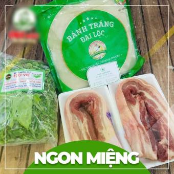 Bánh Tráng Đại Lộc - Đặc sản Quảng Nam - Cuốn thịt heo luộc, cá hấp, rau sống