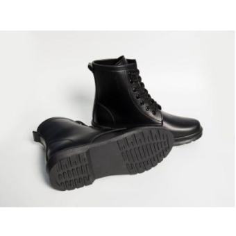 Giày boots nam cao cấp màu đen, giày nam sneakers cổ cao, Giày Boot Nam Màu Đen Martin