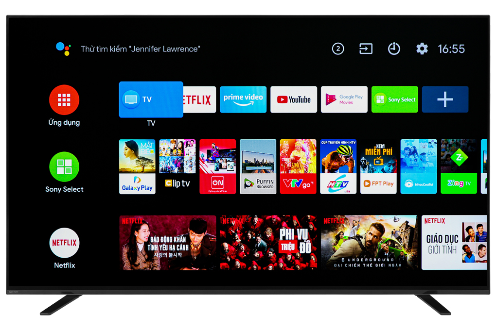 Google tivi sony 4k 55 inch kd-55x85k
