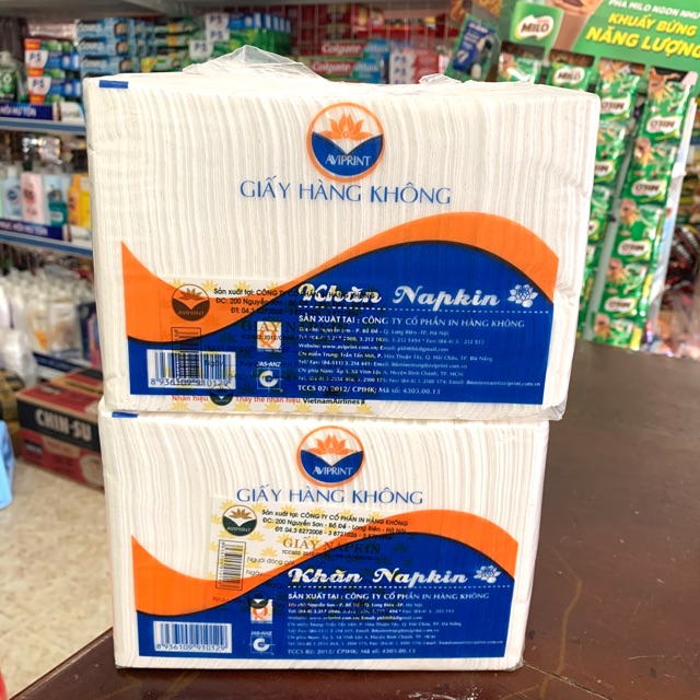 Giấy ăn hàng không Napkin siêu dai- giá bán 1 gói