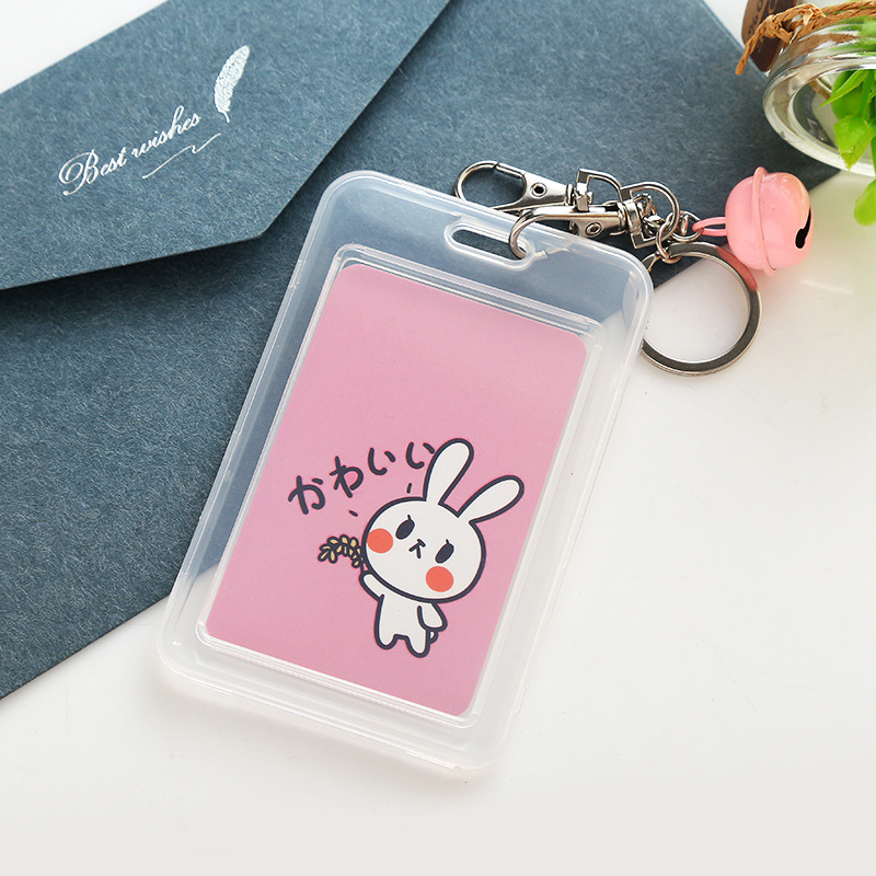 Thẻ đeo bảng tên kèm móc khoá chuông cute