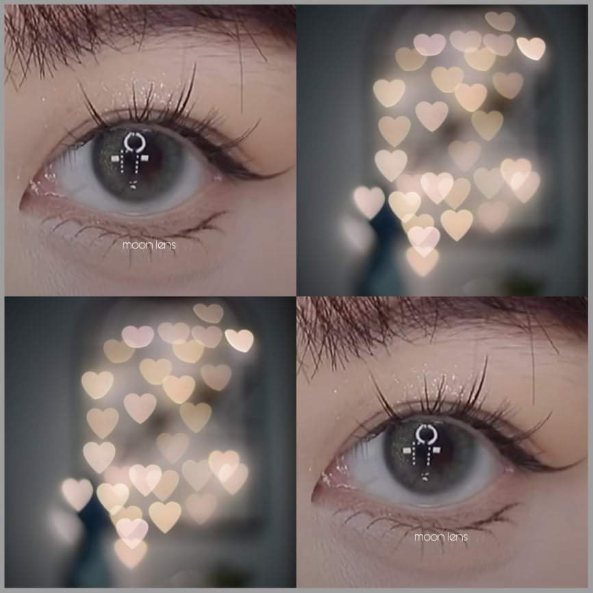Lens - kính áp tròng xám trong tự nhiên giãn nhỏ sử dụng 1 năm (tặng kèm khay đựng bé chưa có dụng cụ đeo) (inbox chọn độ cận)