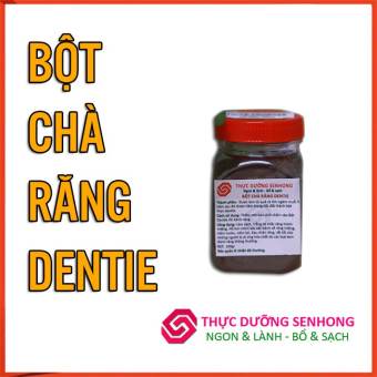 Bột chà răng dentie (100gr) bột than cà tím muối lâu năm