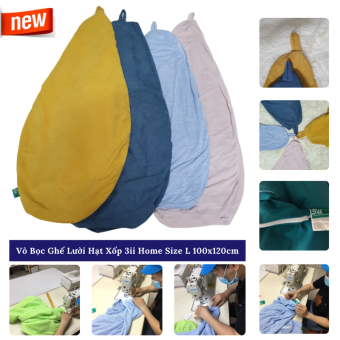 Vỏ Ghế Lười Hạt Xốp 3ii Home Hình Trái Lê | Hình Giọt Nước Size L 100x120cm Màu Sắc Đa Dạng Chất Liệu Vải 100% Polyester Thoáng Mát Kháng Khuẩn Chống Bám Bụi Chống Thấm Nước Trong Quá Trình Sử Dụng
