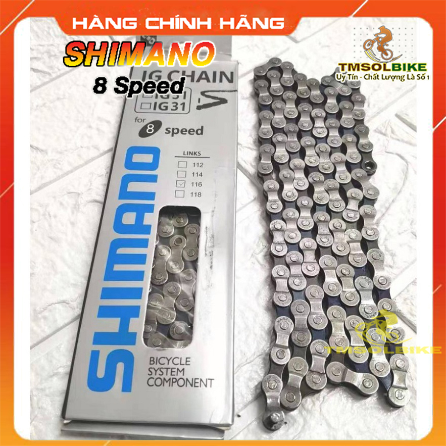 Sên xe đạp 6 /7 /8 tốc độ shimano ig51 8 speed - xích xe đạp 6 /7 /8 shimano ig51 8 speed - sên xích xe đạp 8 tốc độ shi
