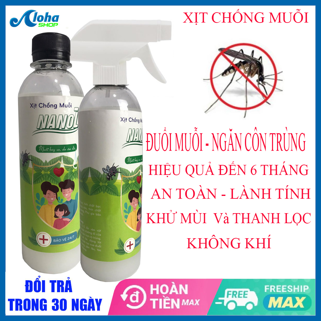 Nước Xịt chống muỗi an toàn hiệu quả - dung dịch xịt chống muỗi - xịt muỗi - chống muỗi đốt