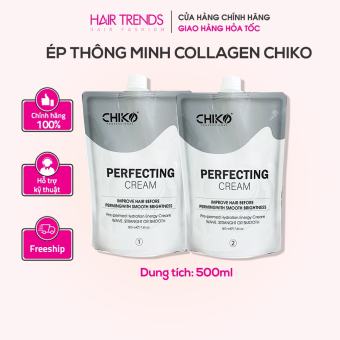 thuuốc ép/duỗi tóc collagen thông minh CHIKO (Cặp Lớn)