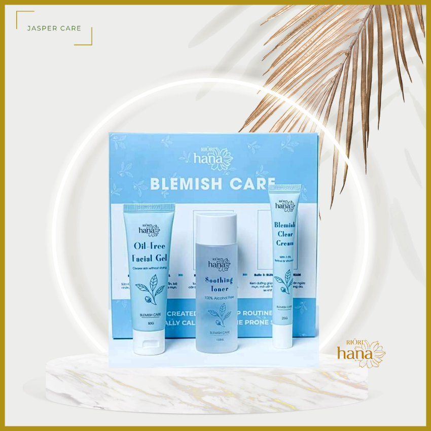 Bộ chăm sóc da mụn chuyên sâu riori blemish care – kem dưỡng dành cho da mụn, kiềm dầu hiệu quả