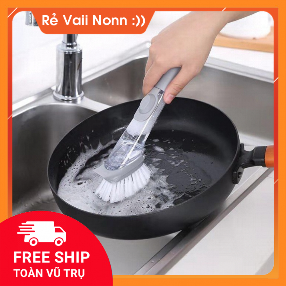 [Tặng kèm 2 Đầu Cọ Bọt Biển] Bộ Combo Vệ Sinh Cọ Rửa Nhà Bếp Đa Năng 2in1 Kèm Bình Xịt Xà Phòng Siêu Tiện Lợi Dễ Dàng Cọ Rửa Vệ Sinh Mọi Bề Mặt