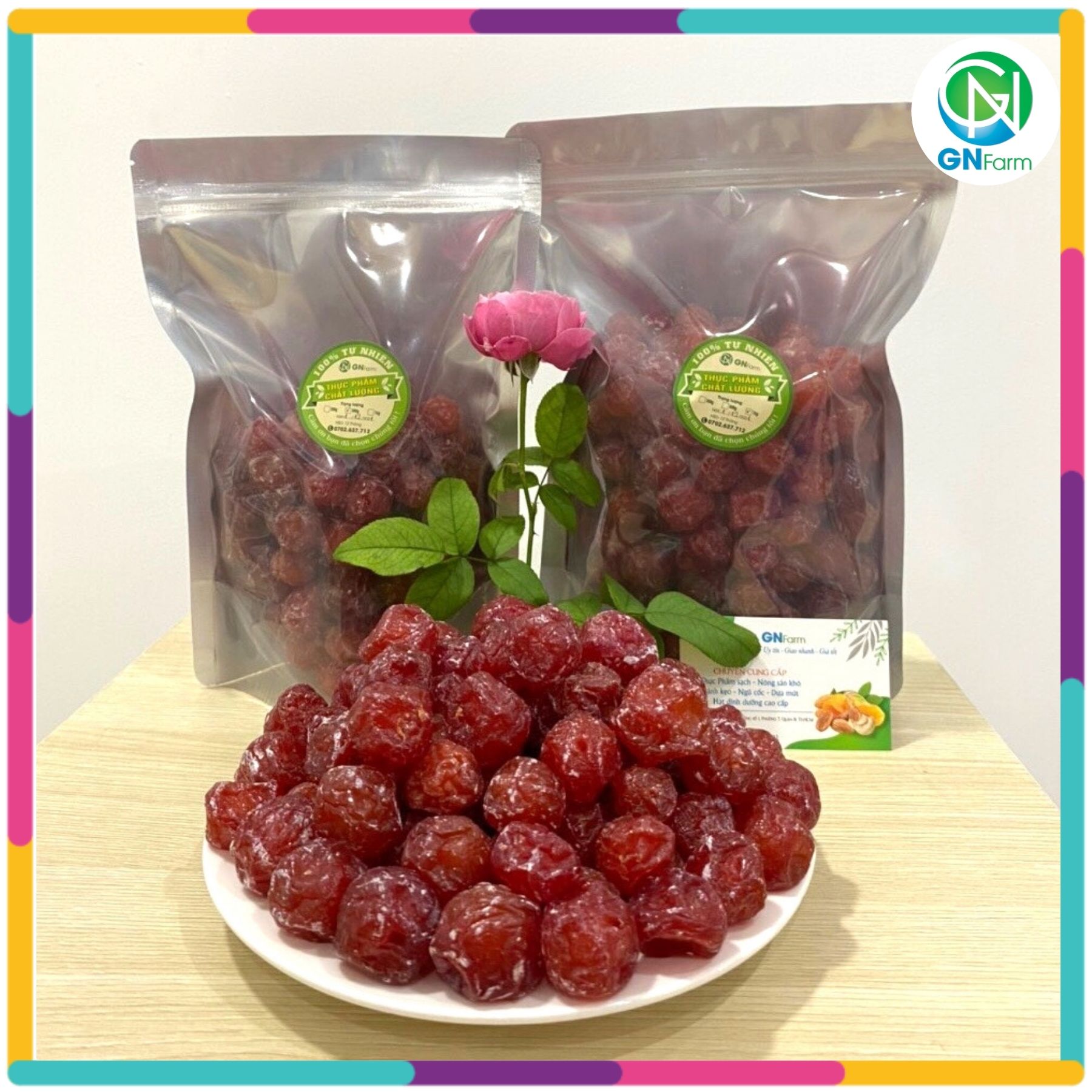 Ô mai mận cơm đỏ mứt mận cơm chua ngọt ăn siêu ghiền - túi 250g