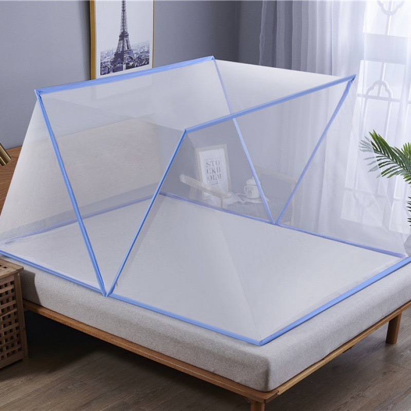 Mùng ngủ xếp gọn 1mx2m - màn xếp gọn thông minh 1m2x2m mung xep thong minh 1m4x2m - màn ngủ chống muỗi 1m6x2m - màn chụp tự bung 1m8x2m