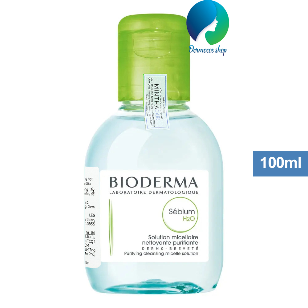 (Hàng chính hãng) - Nước tẩy trang Bioderma Sebium H2O dành cho da hỗn hợp và da dầu mụn - 100 ml - DMCMP059
