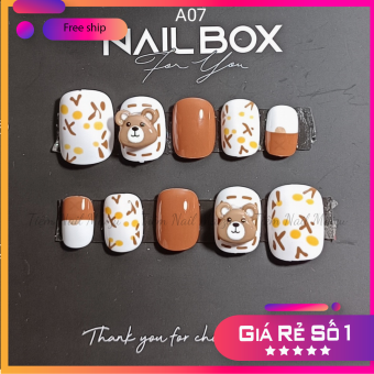 Nail box siêu xinh kèm bộ dụng cụ làm nail A07 ( ảnh thật)