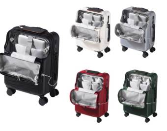 Hành lý Lăn hành lý Hộp đựng xe đẩy sạc USB Hành lý lên máy bay hạng thương gia cao cấp Hành lý nhỏ mở phía trước