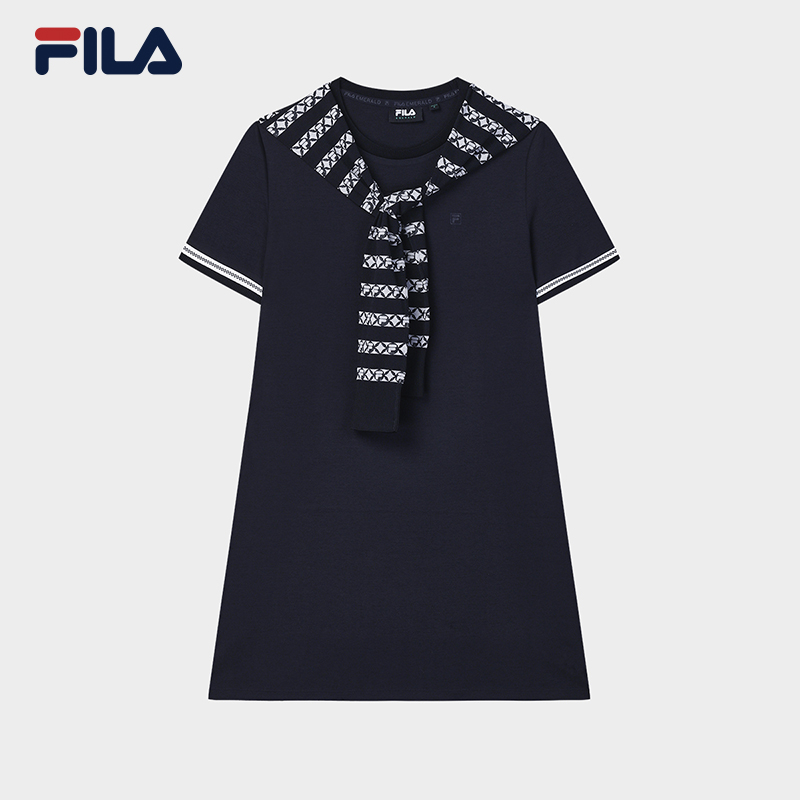 FILA CORE WHITE LINE Womens Knee Length Dress in Black - Lazada | Lazada  Singapore