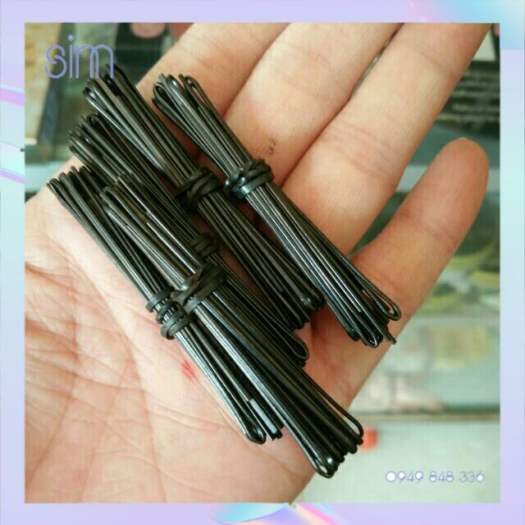BÓ 100 KẸP TĂM ĐEN DÙNG TRONG BỚI TÓC CÔ DÂU, TẠO KIỂU TÓC