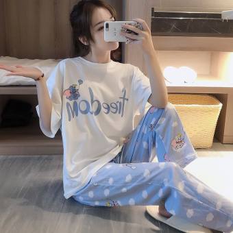 Đồ Bộ Nữ mặc nhà dễ thương chất liệu cotton đầy đặn mát mịn (tay ngắn quần dài)_mã BQD-01