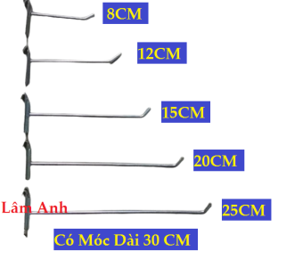 ComBo 10 Móc Treo Kệ Lưới Ô Vuông Siêu Thị