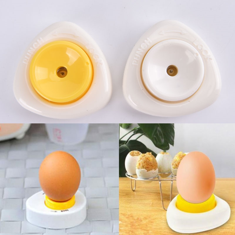 Boiled Egg Piercer Hole Seperater Tool Egg Piercer for Hard Boiled Eggs Egg  Prickers Egg Separator Tool Hot Egg Shape Gadget