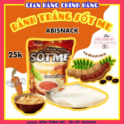 Bánh tráng me Abi chấm sốt chua ngọt