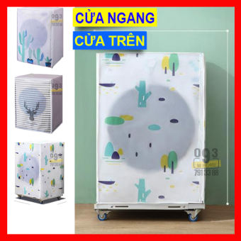 Miếng Đậy Máy Giặt Lồng Đứng Lồng Ngang Áo Trùm Cho Máy Giặt