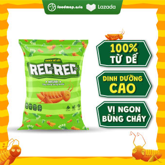 Snack dế sấy REC REC vị Wasabi - Giòn Giòn Ngon Ngon - Gói 25g