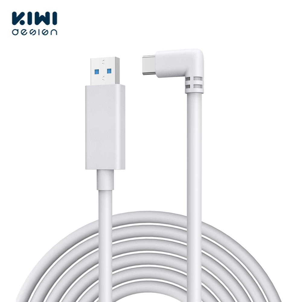 KIWI Design Oculus Quest/ Quest 2 Cáp Liên Kết Nhiệm Vụ USB3.0 Sang Type C Cập Nhật 16FT/10FT 5M/3M Truyền Dữ Liệu Tốc Độ Cao
