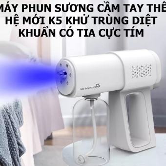 Máy phun khử khuẩn Nano K5 PRO Máy xịt khuẩn cầm tay Máy diệt khuẩn Nano thế hệ mới cao cấp 8 tia UV