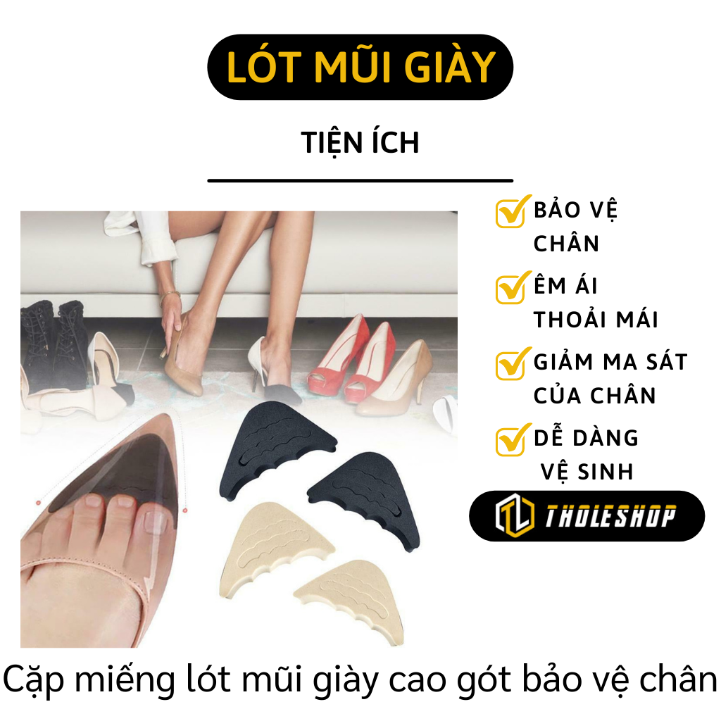 Miếng Lót Mũi Giày Cao Gót  - Miếng lót mũi giày cao gót cao su non đệm êm ngón chân - Miếng lót kín