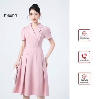Đầm công sở NEM Fashion tay ngắn D40982