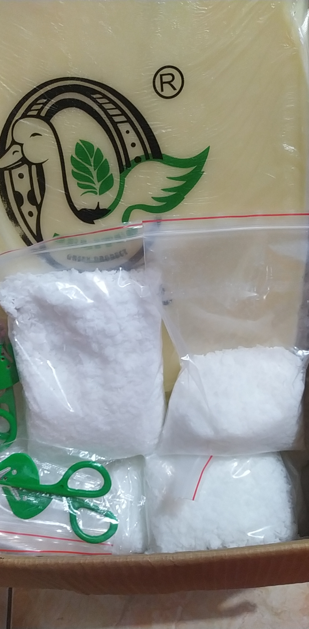 2Kg Bột kiềm tách lông chuyên dụng cho sáp Vịt