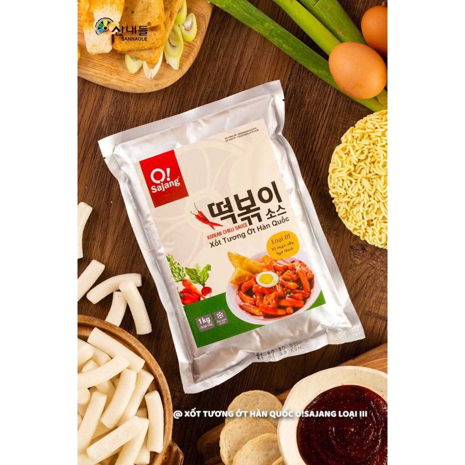 1kg sốt tương ớt hàn quốc dùng nấu Tokbokki, mì cay,.. ( sốt S3)_minhnhatfood