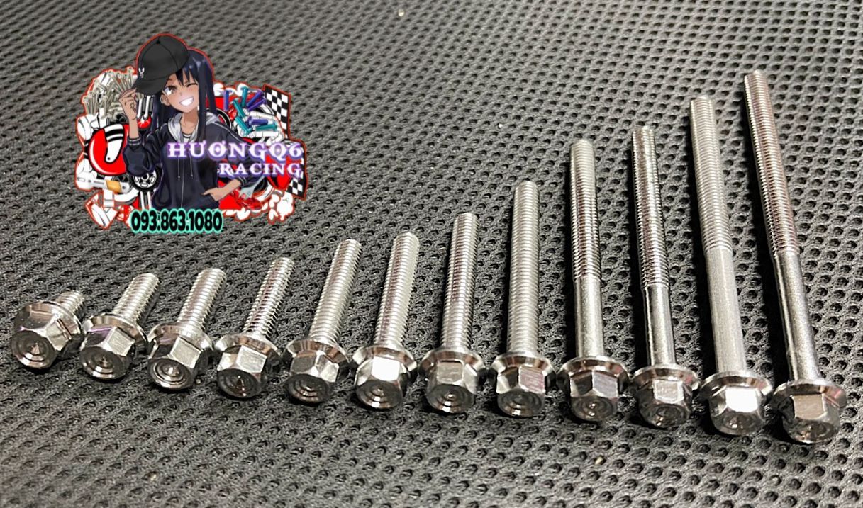 Ốc Thái Đầu Trụ Inox 304 6Li Chiều Dài Đủ Kích Thước