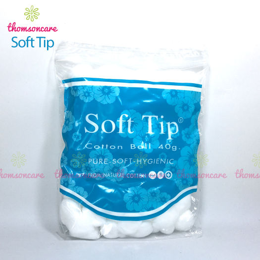 Bông gòn đút tai cho mẹ sau sinh Softtip - Bông viên tròn Soft tip, dùng trong y tế, nút nhét lỗ tai, trang điểm, giảm ù tai